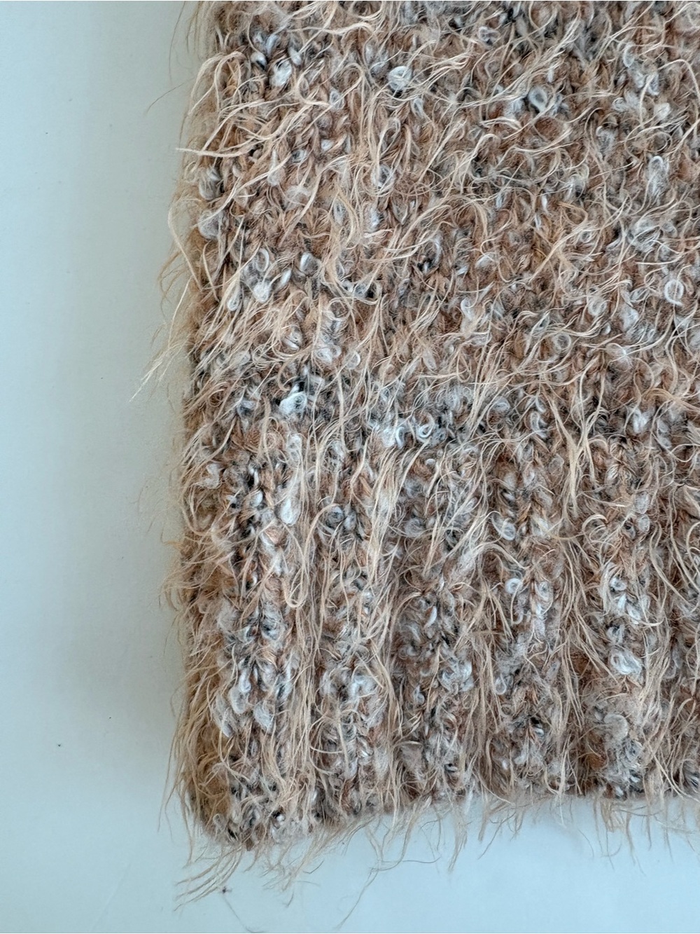 Free People Festive Frost Sweater Size S Eyelash Knit Fair Isle - Picture 8 of 11